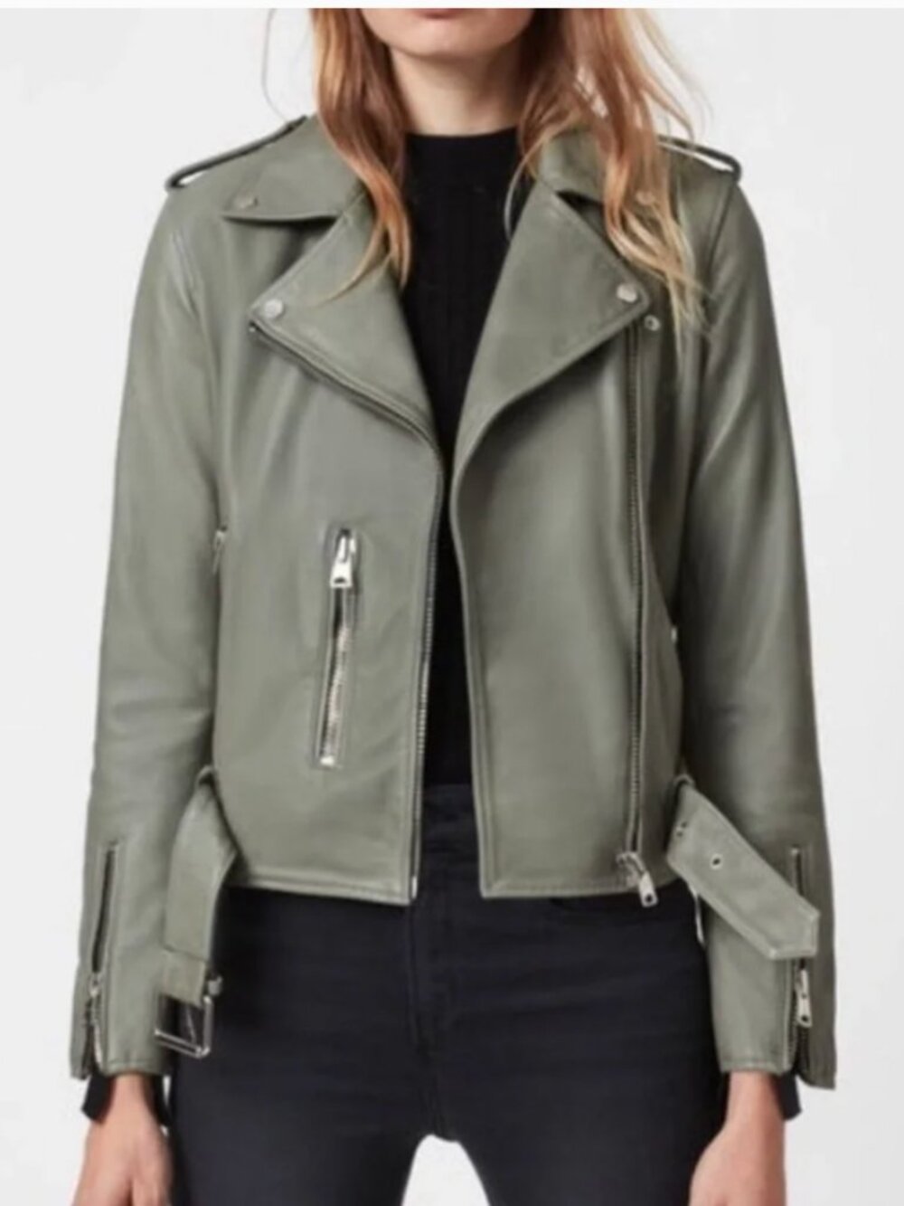 AllSaints Balfern Leather Biker Jacket